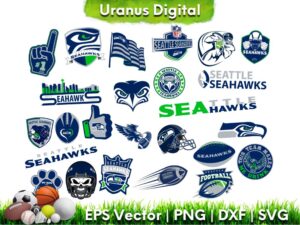 Cricut Seattle Seahawks SVG Seahawks Vector Bundle