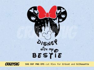 Disney Trip with my Bestie SVG Family Trip Design Shirt PNG file