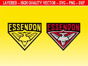 Essendon Logo Cut File Cricut AFL Team Essendon PNG Vector