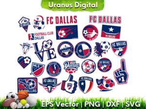 Football FC Dallas SVG MLS Graphic Design Instant Download