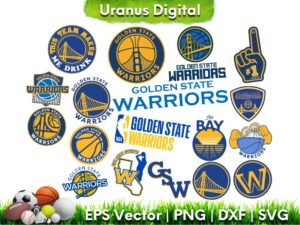 Golden Satate Warriors SVG Bundle Cricut Warriors NBA Vector