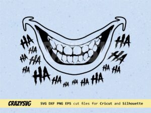 Ha ha Joker Clown Laughing Teeth Laugh Joke SVG