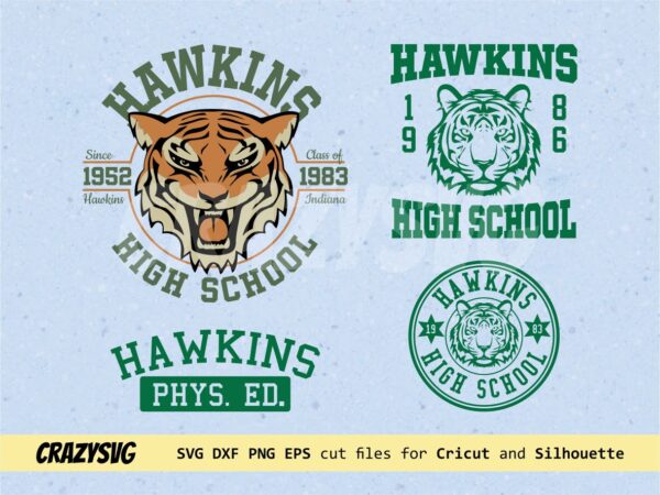 Hawkins High School SVG DXF PNG EPS Vector