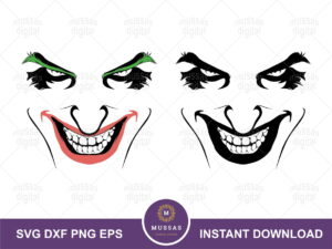 Joker Smile Vector Joker Cut File SVG Layered