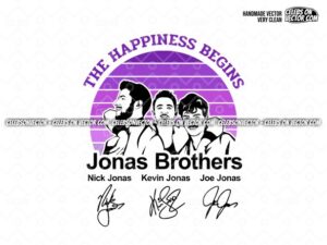 Jonas Brother Shirt Design Instant Download Jonas Brother SVG EPS PNG file