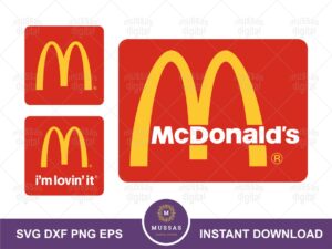 McDonald’s Logos SVG DXF EPS PNG