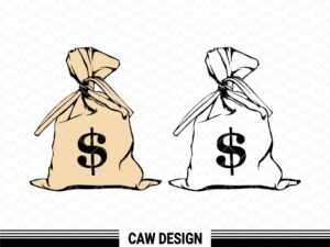 Money Bag Clipart Money SVG Cut Files