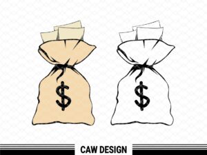 Money Bag Vector Image, Money Bag SVG