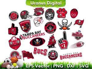 NFL Tampa Bay Buccaneers Vector Football Team Buccaneers SVG DXF PNG Bundle