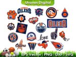 NHL Logo Edmonton Oilers SVG Cut File Bundle