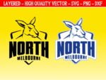 North Melbourne AFL Logo SVG Football
