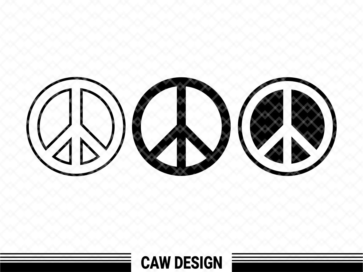 Peace Sign Svg Bundle Commercial Use Vectorency 