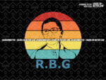 RBG SVG Graphic Design for Ruth Bader Ginsburg Fan Vintage