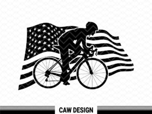 Race Bike SVG American Biker Design vector
