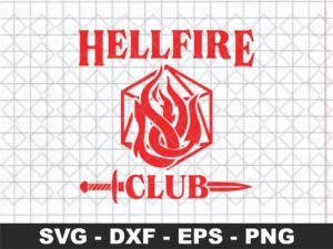 Sword Stranger Things Hellfire Club SVG file