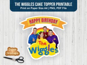 The Wiggles Cake Topper Printable Wiggles PNG FILE