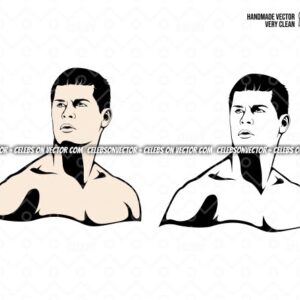 WWE Cody Rhodes Cartoon SVG EPS DXF PNG