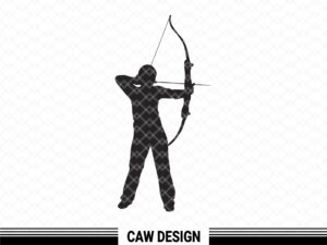 archery silhouette svg cut file vector