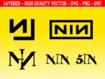 nine inch nails logo svg NIN vector