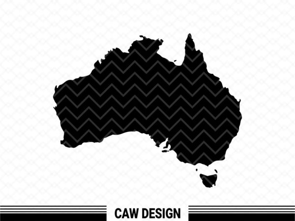 Australia Map SVG Cut File Map Clipart file