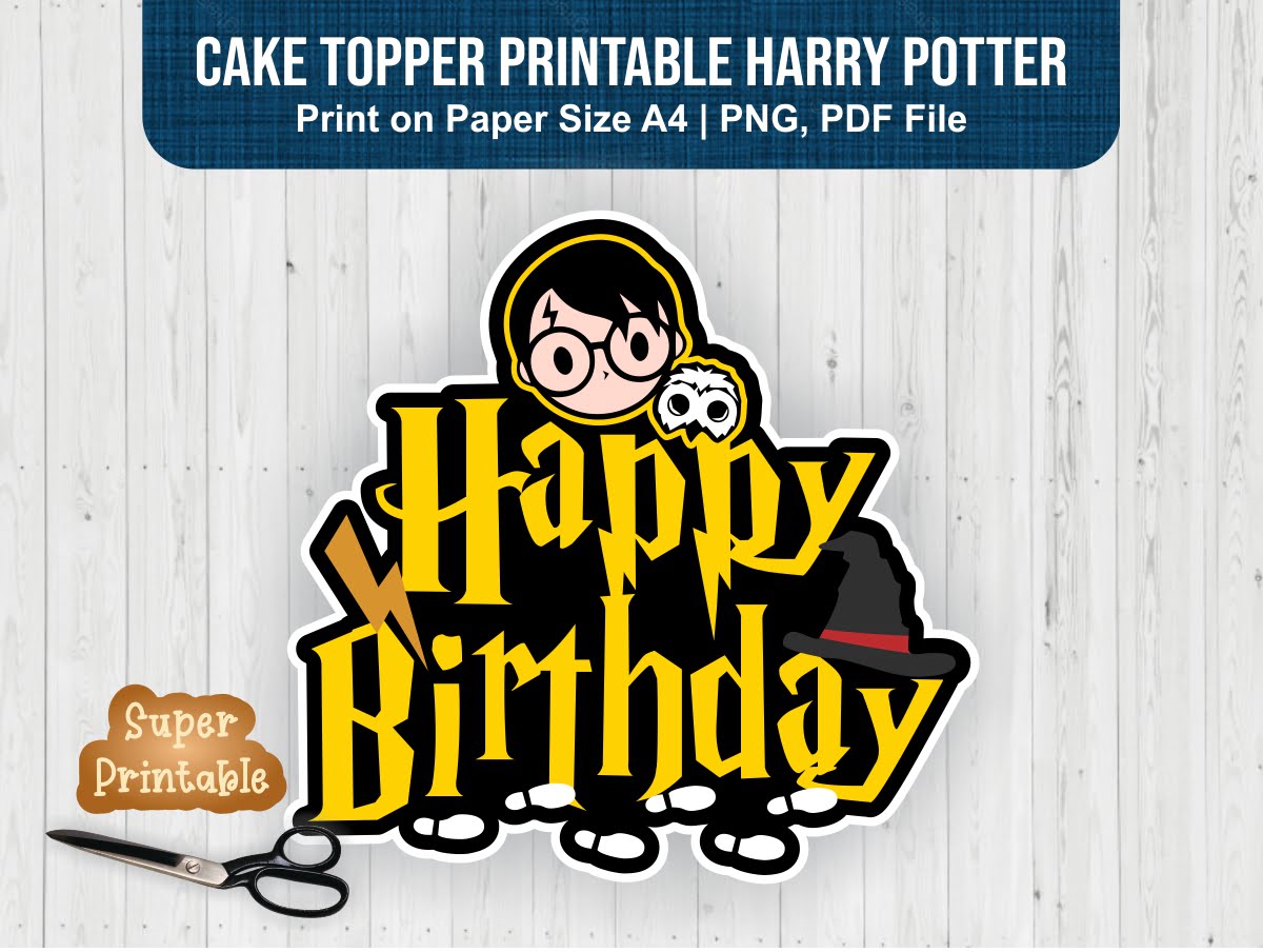 Harry Potter 'Sorting Hat and Golden Snitch' Cake Topper online bestellen |  Party Spirit