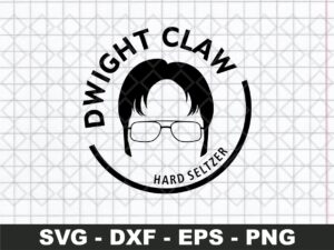 Dwight Claw SVG Hard Seltzer Cut Files SVG PNG EPS DXF Cricut FILE