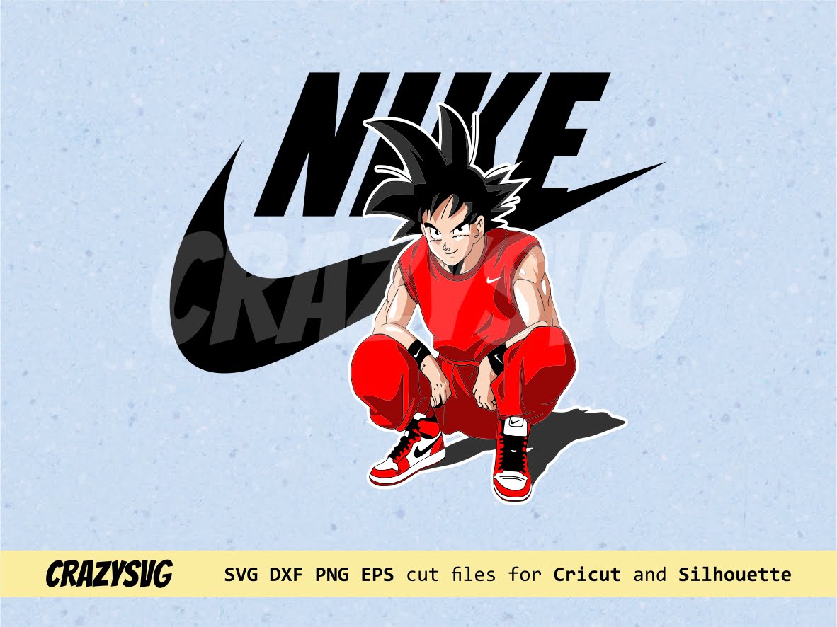 Son Goku Nike Embroidered Shirt, Dragon Ball Embroidered Sweatshirt ...