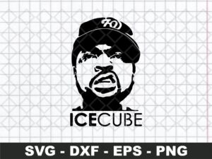 ICE CUBE SVG CUT FILES RAPPER MUSIC CRICUT FILE