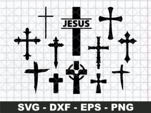 Jesus Vector Cross SVG Christ
