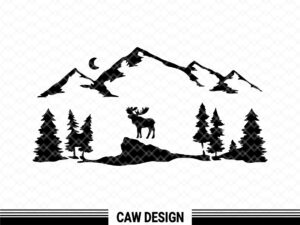Moose SVG, Cricut Silhouette Cut File