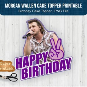 Morgan Wallen Cake Topper Printable Morgan Wallen PNG file