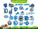 NFL Detroit Lions Vector Bundle Detroit SVG Cut Files Cricut