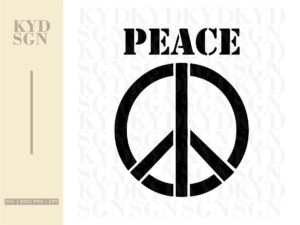 Peace Symbol SVG Cricut Clean and Instant Download file