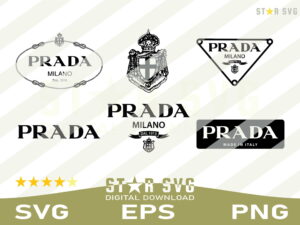 Prada Logo SVG Bundle brand fashion