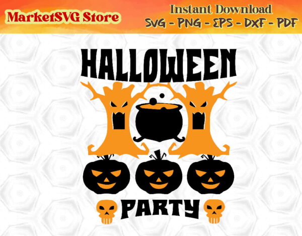 WTM 03 01 354 Vectorency Halloween Party SVG, Halloween Svg, Happy Halloween SVG, Sarcastic Svg, Dxf Eps Png, Silhouette, Cricut, Cameo, Digital, Funny Mom Svg