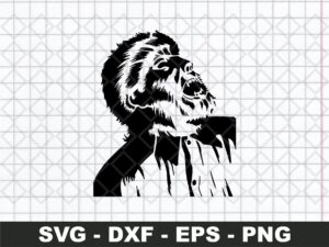 Wolfman SVG Cut File Wolfman Decal Download file
