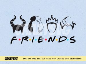friends halloween logo svg clipart vector file