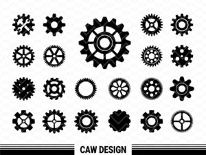gear vector gear wheels svg cut file
