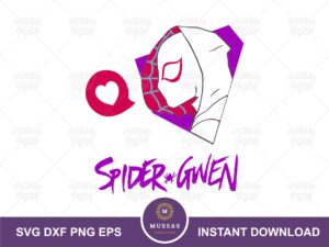 gwen spider svg superhero ghost spide cut file trending file