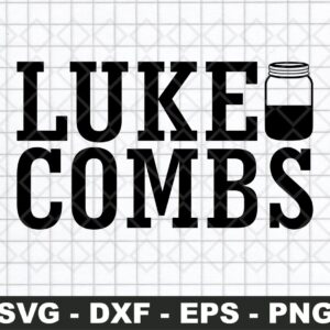 luke combs vector, cut file svg, luke combs png file