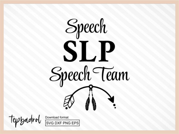 speech pathologist svg, speech SLP speech team