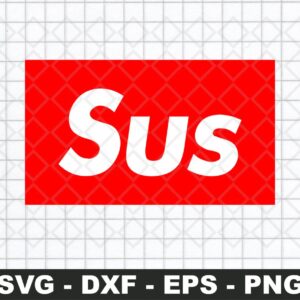 supreme among us svg, SUS vector PNG file