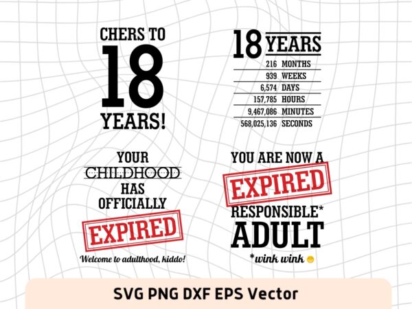 18th Birthday SVG, Sign Birthday Party, 18th birthday party ideas for boys