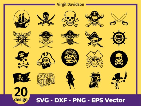 Pirate SVG Designs Bundle – MasterBundles