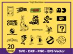 90s Cartoons Oldschool Classic Vintage Gaming Retro SVG