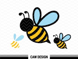 Bee SVG Layered, Honey Bee Clipart file