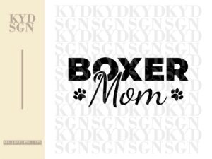 Boxer Mom SVG