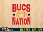 Bucs Nation svg, Buccaneers football png sublimation, retro design high quality file