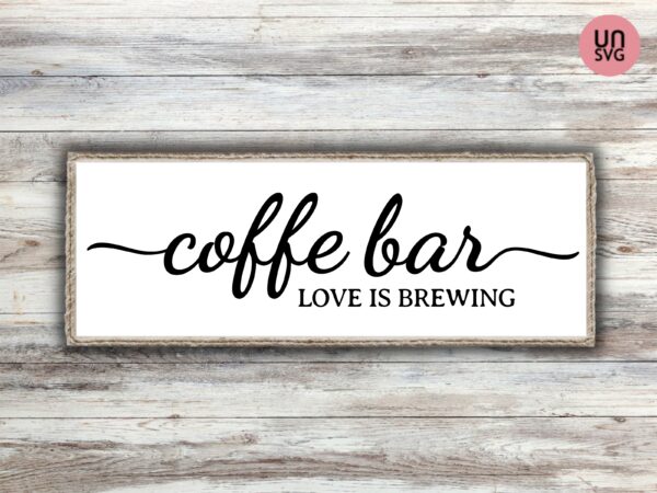 Coffee Bar Sign SVG PNG EPS Vector