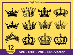 Crown Cricut, Royal Crown, King Crown, Queen Crown SVG